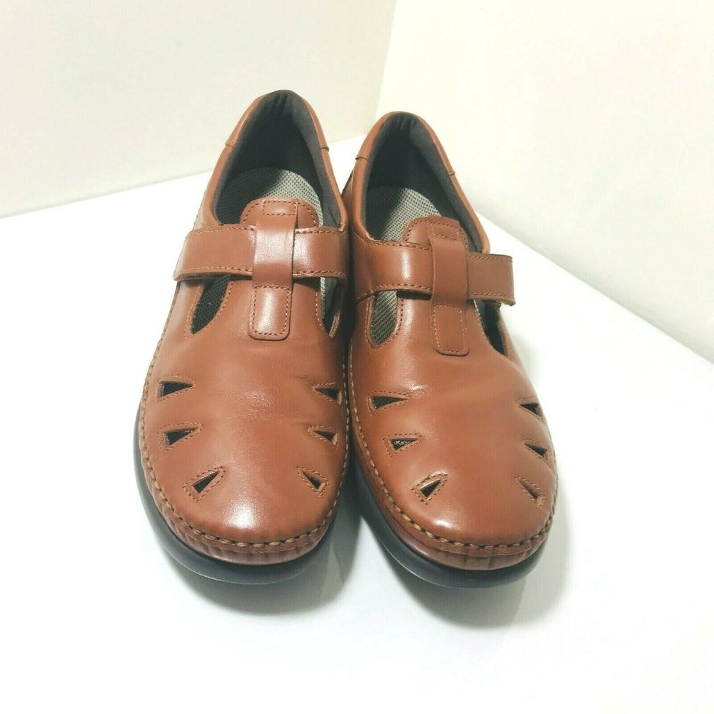 SAS Womens Roamer Loafers Size 9 1/2 N Tan Leather